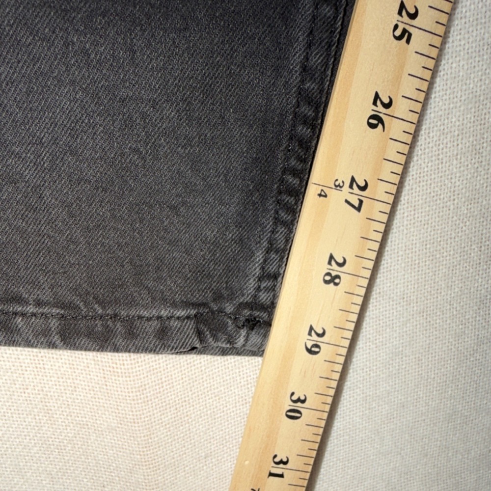 &DENIM Men's Baggy Low Rise Black Light Wash Cotton Denim 5-Pocket Jeans - Picture 9 of 12